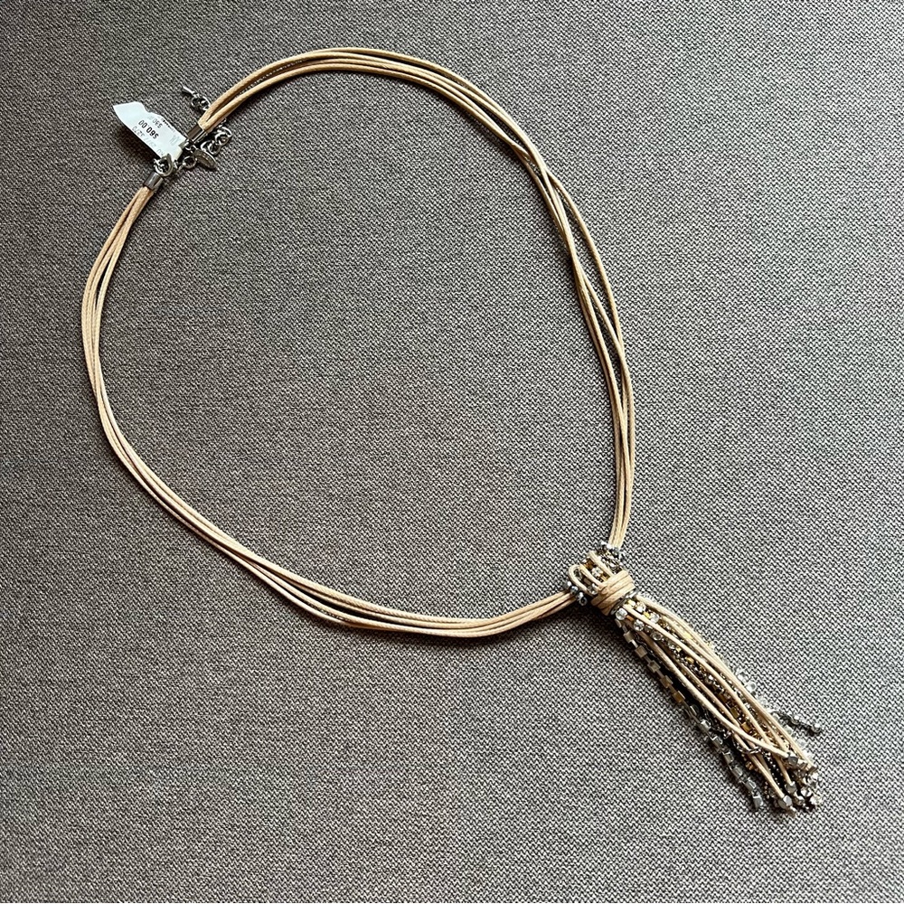 🆕 NM ✨ mixed media tassel necklace